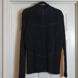 Vtg Womens Fiorlini International Patchwork Knit Suede Leather Jacket Sz 18/20